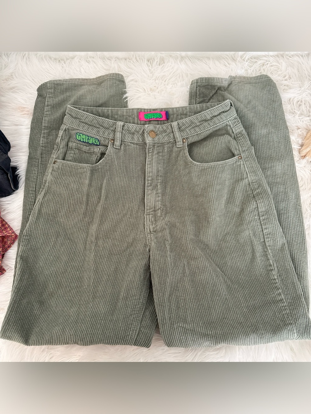 Empyre Men’s Corduroy Jeans in Sage Green
